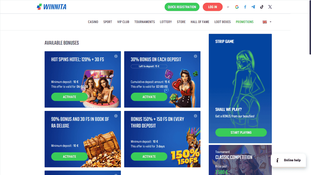 Winnita Gambling Establishment è un sito di gioco d'azzardo legale? - Recensione 2025